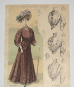 Kolorierte Beilage der ´Mode von Heute´, 15 Sept. 1907.