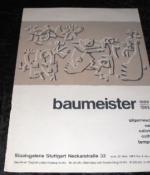 Baumeister 1889-1955. Gilgamesch, Saul, Salome, Esther, Tempest. Vom 20. Nov. 1965 bis 2. Jan. 1966.