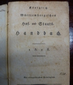Königlich Württembergisches Hof- und Staats-Handbuch 1828.