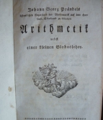 Johann Georg Prändels Arithmetik nebst einer kleinen Globuslehre.